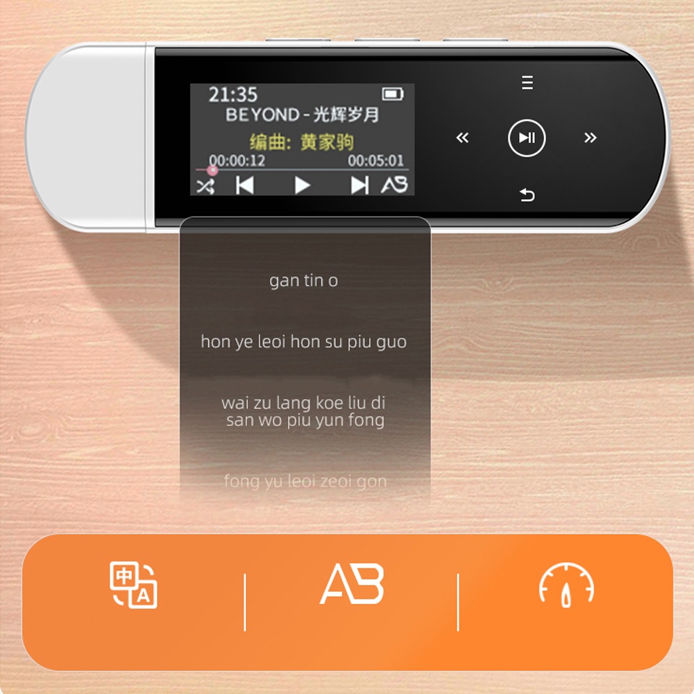 Máy Nghe Nhạc MP3 Kỹ Thuật Số Di Động Tích Hợp USB Màn Hình LCD Hỗ Trợ FM / Thẻ Nhớ TF Vỏ Kim Loại RUIZU X69 - Hàng Nhập Khẩu