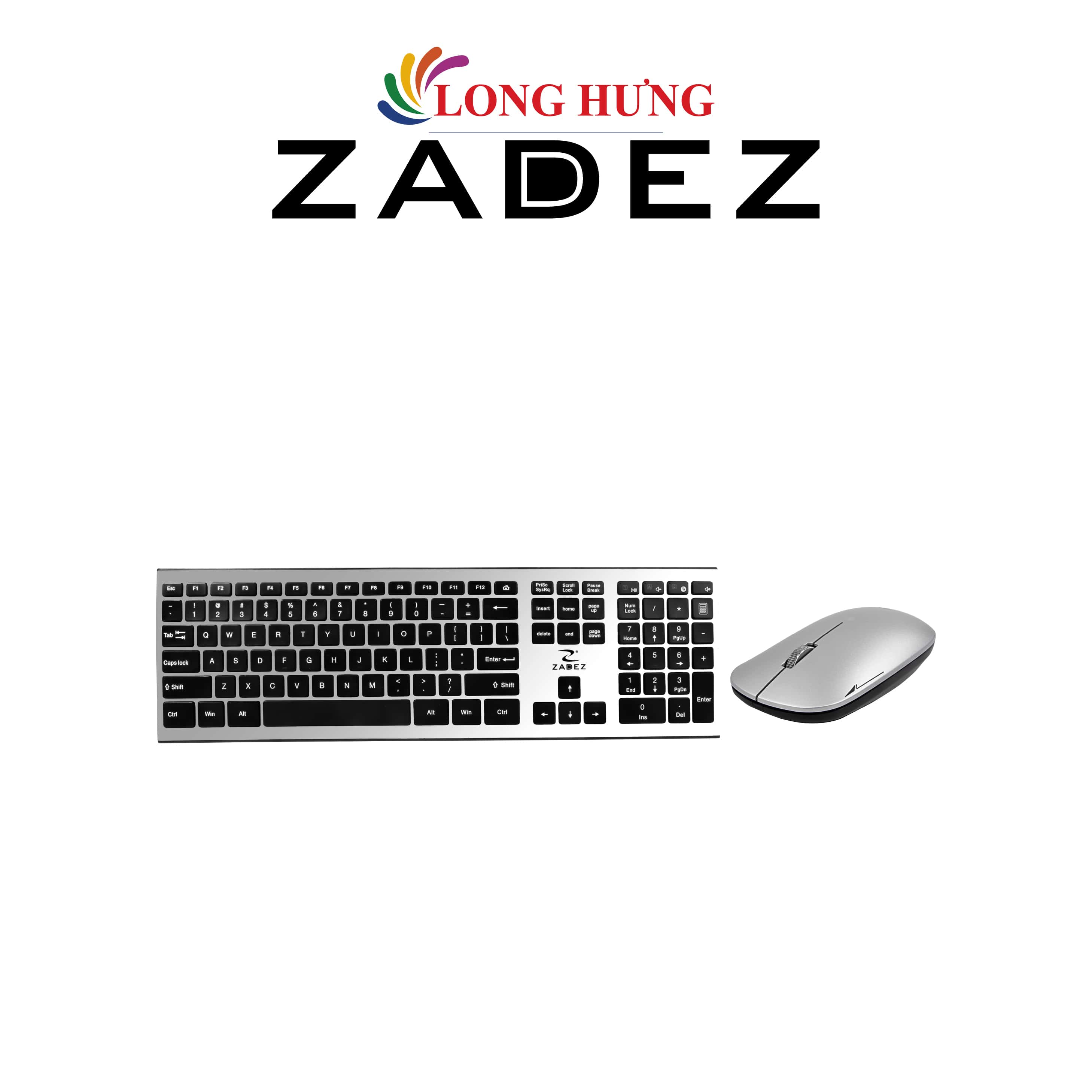 Combo Chuột và bàn phím không dây Zadez ZMK-530 - Hàng chính hãng