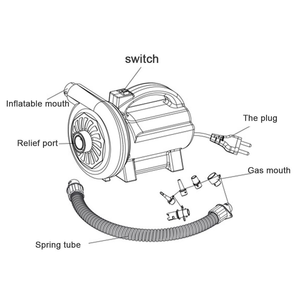 Máy Bơm Không Khí Công Suất Cao 400W