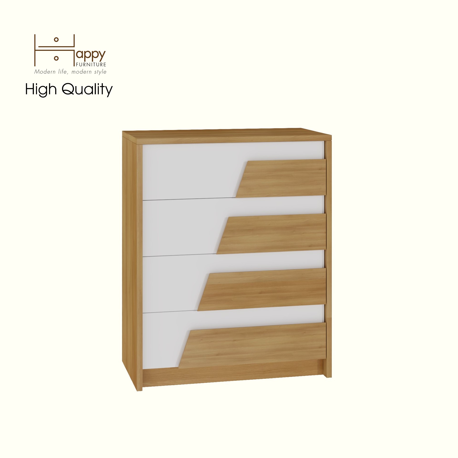 [Happy Home Furniture] PONIX, Tủ lưu trữ 4 ngăn kéo, 60cm x 32cm x 74cm ( DxRxC), THK_112