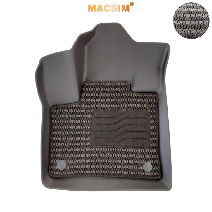 Thảm Lót Sàn 2 Lớp TPE Macsim Peugoet 5008 Chuẩn Form, Bền, Không Mùi (sd3 xám đen ct)