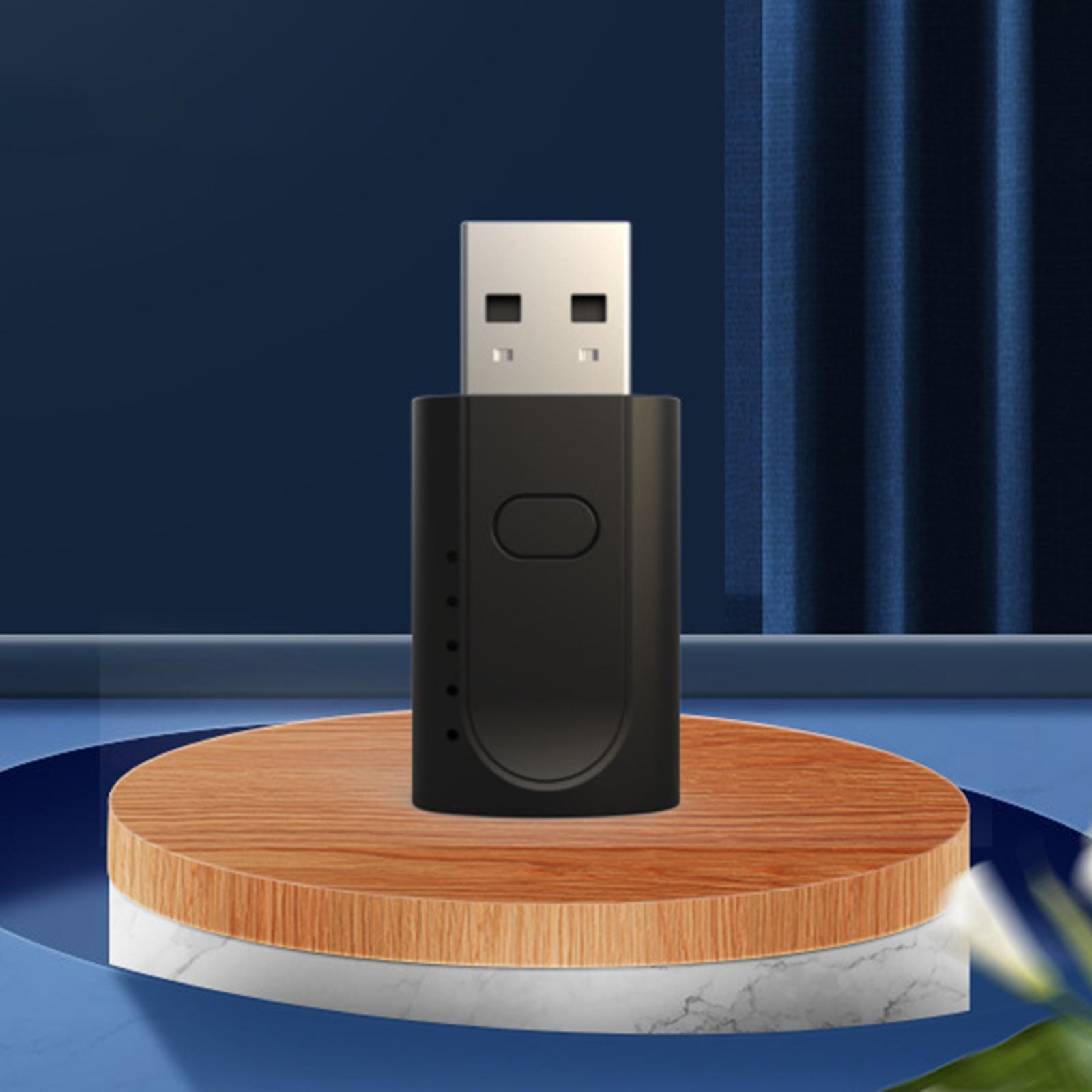 USB Bluetooth 5.1 Receiver 3.5mm AUX for Headphones PC