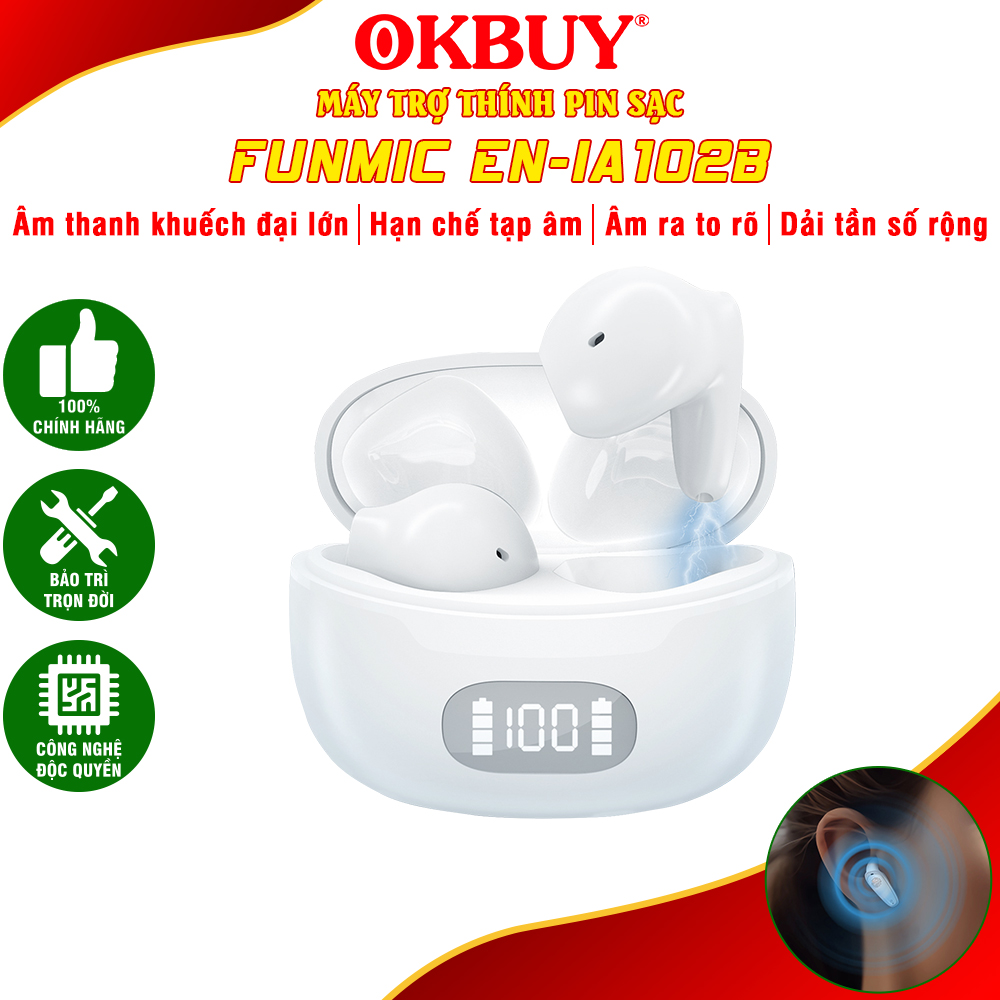 Máy trợ thính trong tai Funmic EN-IA102B - Công nghệ hiện đại thông minh