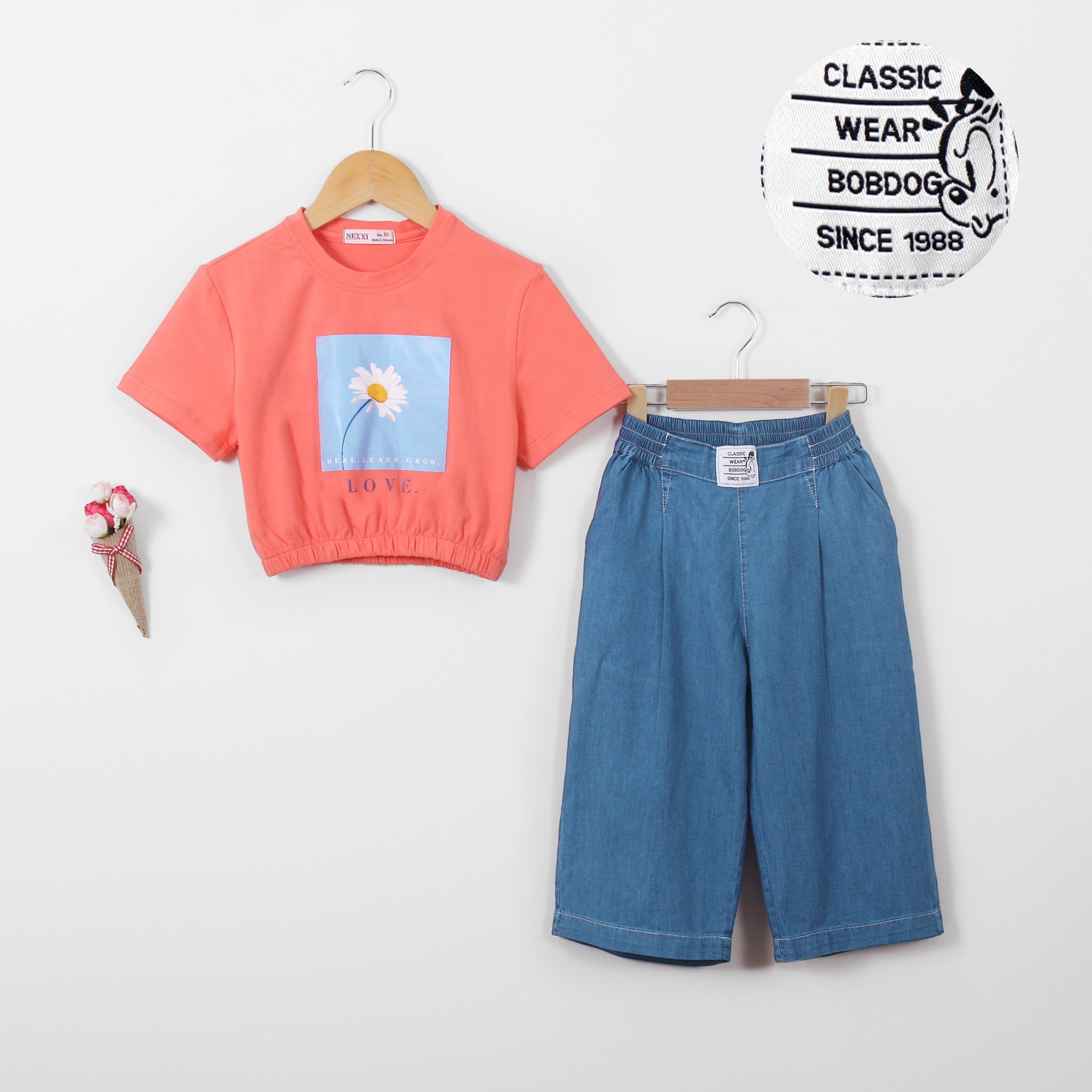 SET AT HOA CÚC LOVE + QD JEAN