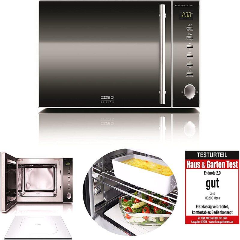 Lò Vi Sóng Caso M20/Lò Nướng Kèm Lò Vi Sóng MG20, Electronic Microwave, 20L, 800W, Chất Liệu Thép Không Gỉ, Nhập Đức