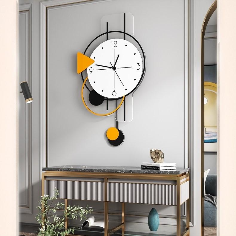 Đồng hồ quả lắc treo tường CL067 trang trí phòng khách - không cần khoan tường - 40 x 71cm