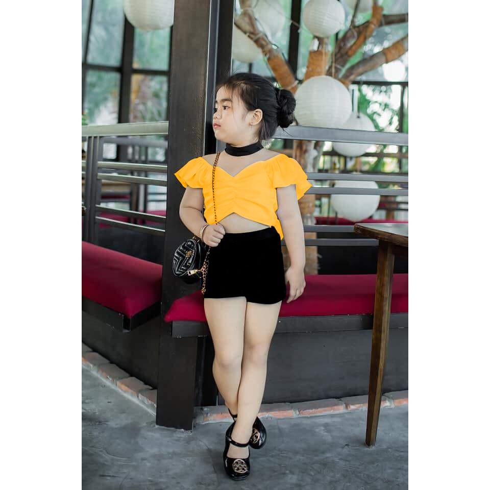 Bộ quần áo bé gái dạo phố, shopping sang chảnh, tặng kèm dây vòng cổ - Quần áo trẻ em - SockiMall.