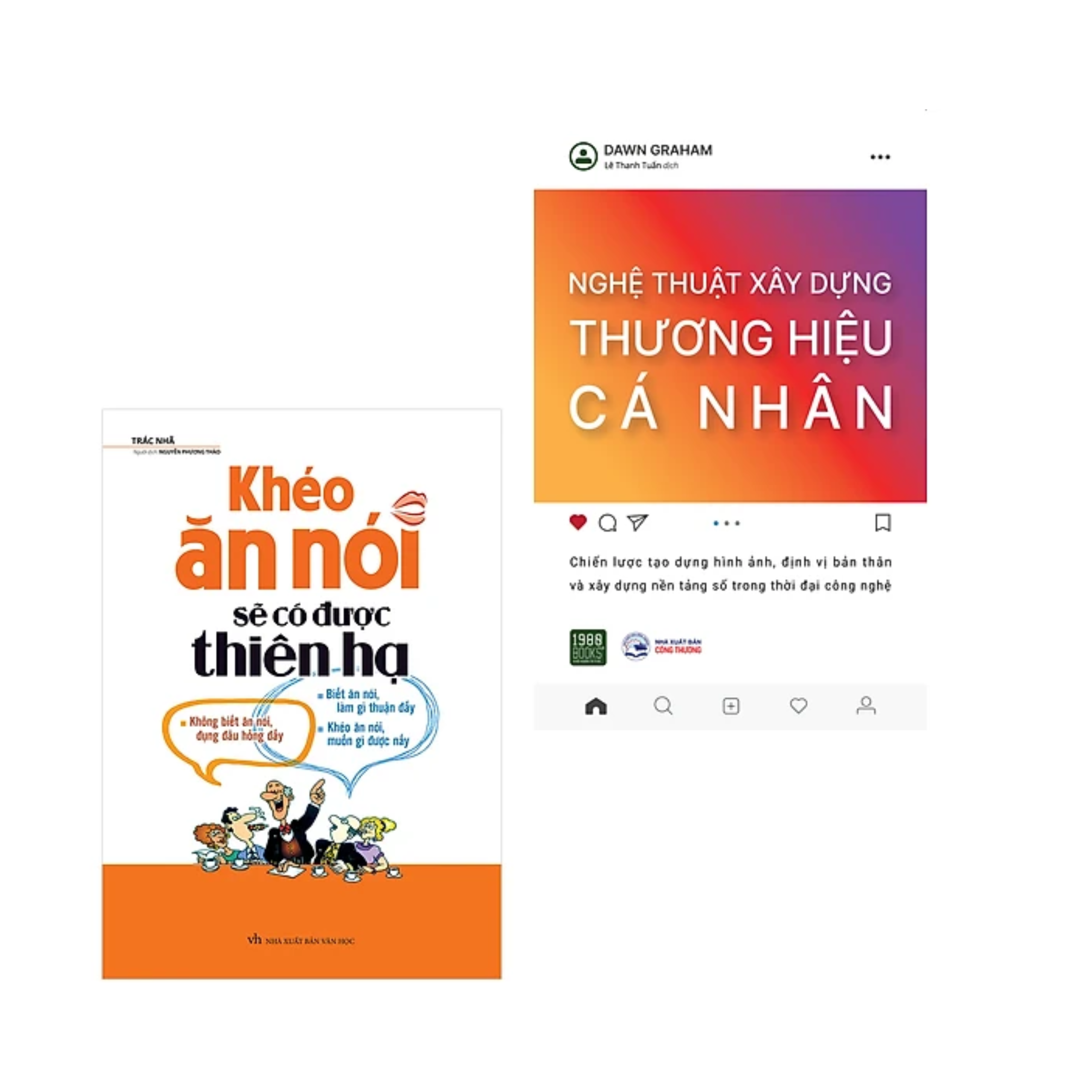 Combo 2Q Sách Tư Duy - Kĩ Năng Sống Nghệ Thuật Xây Dựng Thương Hiệu Cá Nhân Khéo Ăn Nói Sẽ Có Được Thiên Hạ Tái Bản