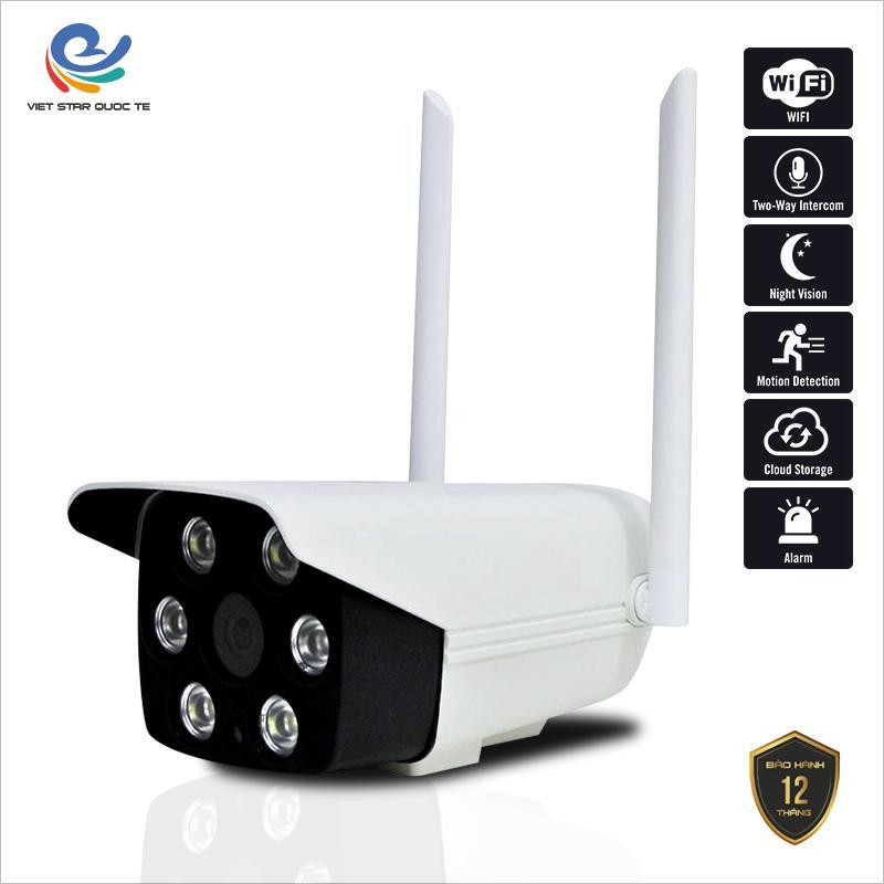 Camera Wifi Việt Star Quốc Tế Cố Định 23DK200 2.0MPx Full HD 1080P, Chống Nước, Ban Đêm Có Màu Dùng APP CARECAM PRO - Hàng Chính Hãng