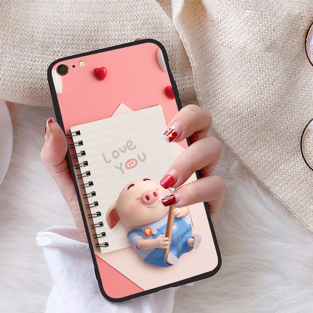 Ốp lưng dành cho iPhone 6 viền dẻo TPU Bộ Sưu Tập Lợn Tết - Hàng chính hãng