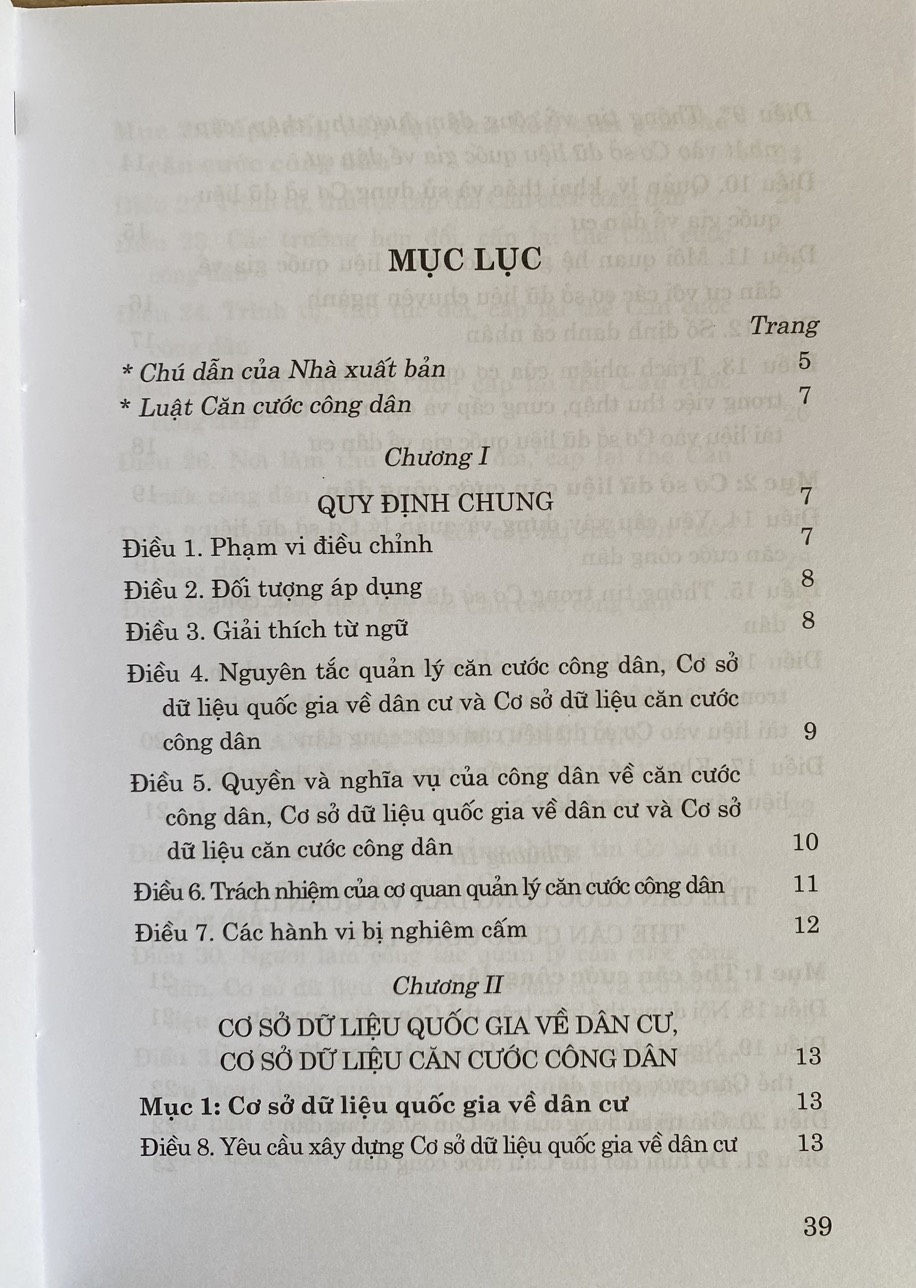 Luật căn cước công dân (hiện hành) (sửa đổi, bổ sung năm 2020)