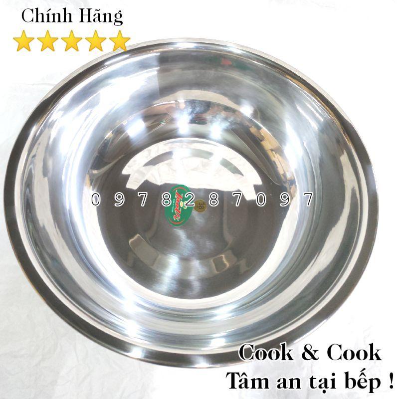 Chậu inox thau inox loại dày đủ size 20, 22, 24, 26, 28, 30, 32, 34, 36, 38 cm