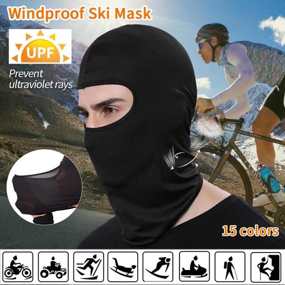 Mặt nạ xe máy đạp xe Balaclava Full Cover Face Mat Balaclava nhanh khô Lycra Ski cổ Summer Sun Protection Color: Gray camo