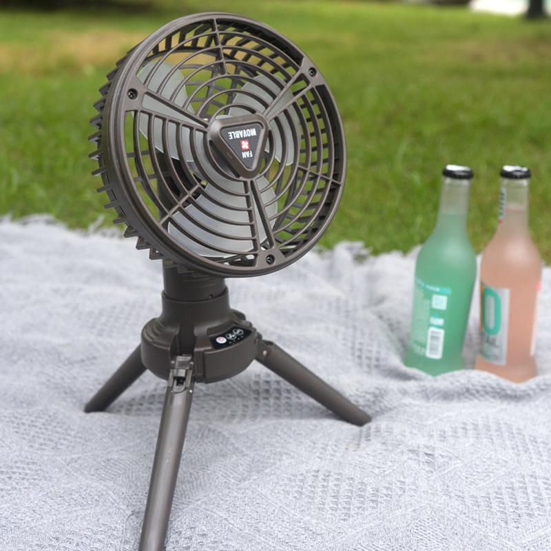 Camping Fans for Tents 10400mAh USB Rechargeable Battery Operated Fans with LED Lantern Folding Tripod Portable Fan