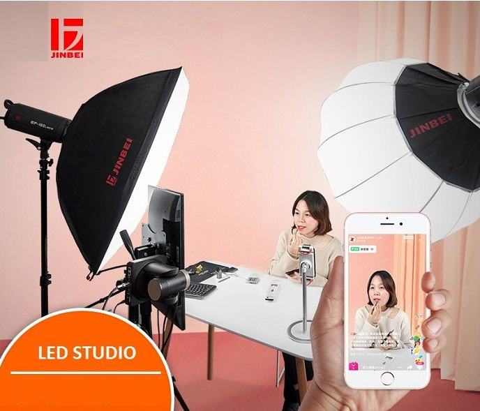 Bộ 2 đèn LED studio EFII-150 Jinbei Hàng chính hãng