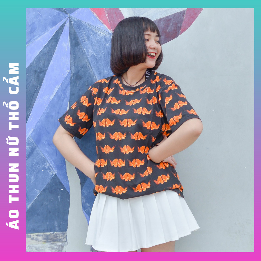 Áo thun nữ freesize chất liệu thun cotton 100% ÁO ĐẸP - GIÁ RẺ - HÌNH CHỤP THẬT . CÓ THỂ LÀM ÁO CẶP BẠN THÂN NỮ