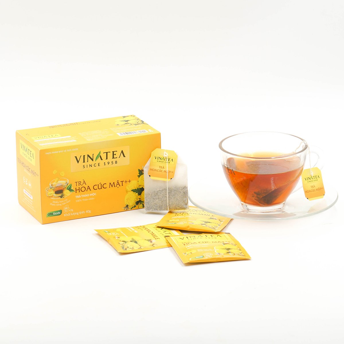 Combo 2 hộp trà hoa cúc mật Vinatea