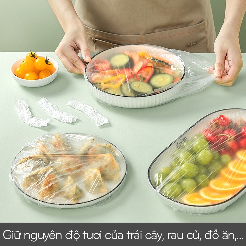 Set 2 túi  màng bọc thực phẩm bo chun co giãn thông minh , giúp bảo quản thực phẩm tránh nhiễm khuẩn , bụi bẩn , phù hợp với mọi hình dạng kích thước  ,giúp thực phẩm luôn tươi ngon như mới  , tiết kiệm an toàn và  tiện lợi