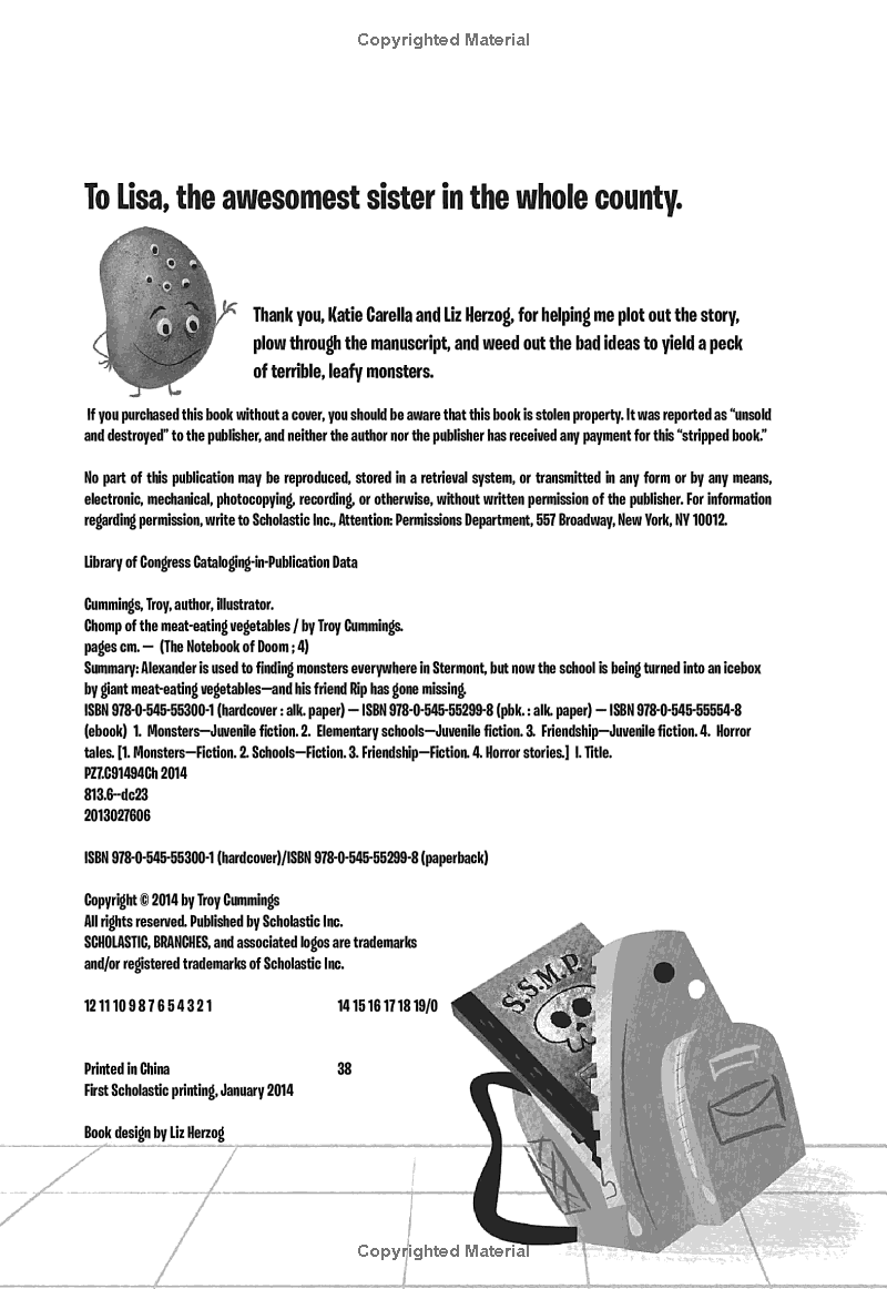 Sách ngoại văn: The Notebook Of Doom - Book 4 - Chomp Of The Meat-Eating Vegetables