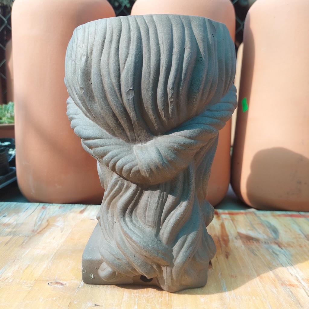 Chậu đất nung Bình Dương - Chàng trai Venus lớn, miệng chậu 14cm, chiều cao 22cm