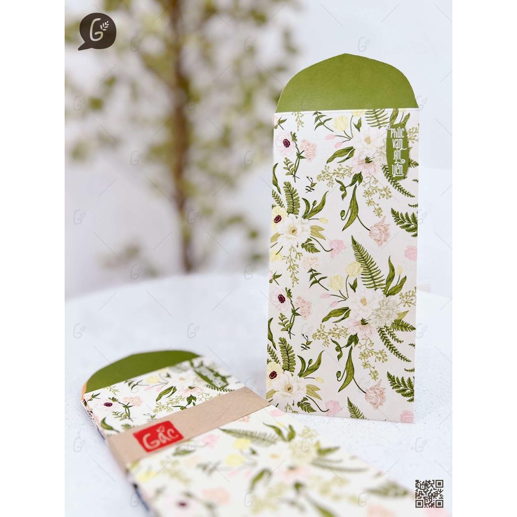 Bộ lì xì cao cấp Gác xép chất liệu Kraft nhật nhập khẩu Tết 2023 (Jasmine set
