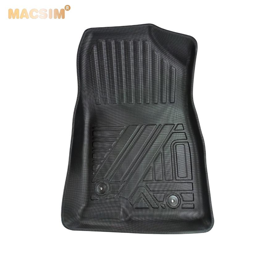 Thảm lót sàn xe ô tô MAZDA 6 ATENZA 2017- 2020 Nhãn hiệu Macsim chất liệu nhựa TPE đúc khuôn cao cấp - màu đen