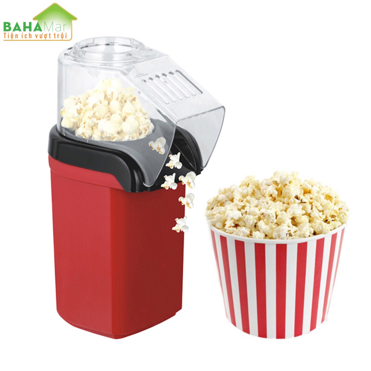MÁY LÀM BẮP RANG BƠ POPPER TỰ ĐỘNG TẠI GIA ĐÌNH "BAHAMAR" tiện dụng và đảm bảo vệ sinh an toàn phù hợp dùng tại gia đình