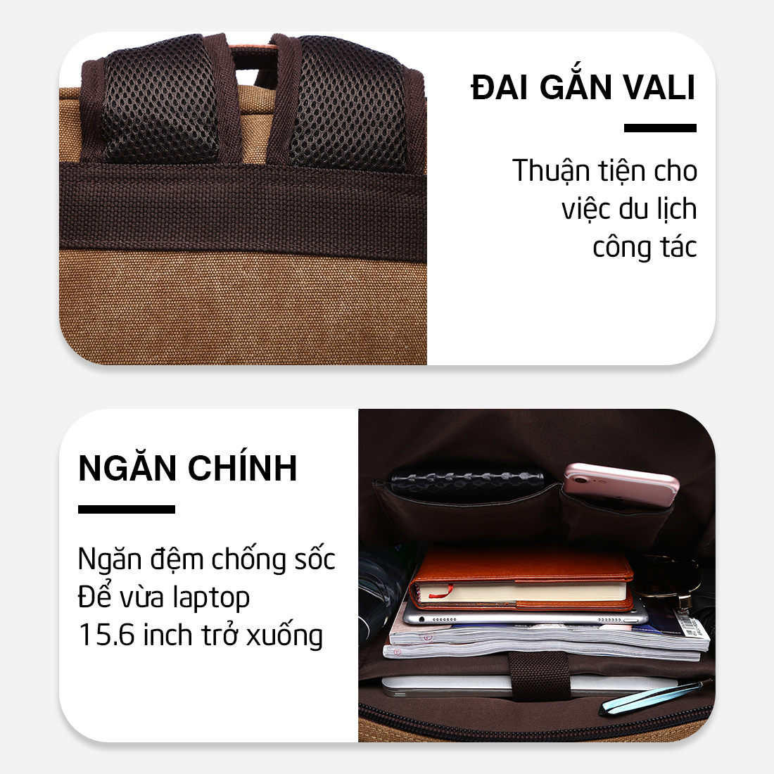 Balo Nam Nữ MENDO - Balo thời trang,balo học sinh nhiều ngăn tiện dụng  - B8042