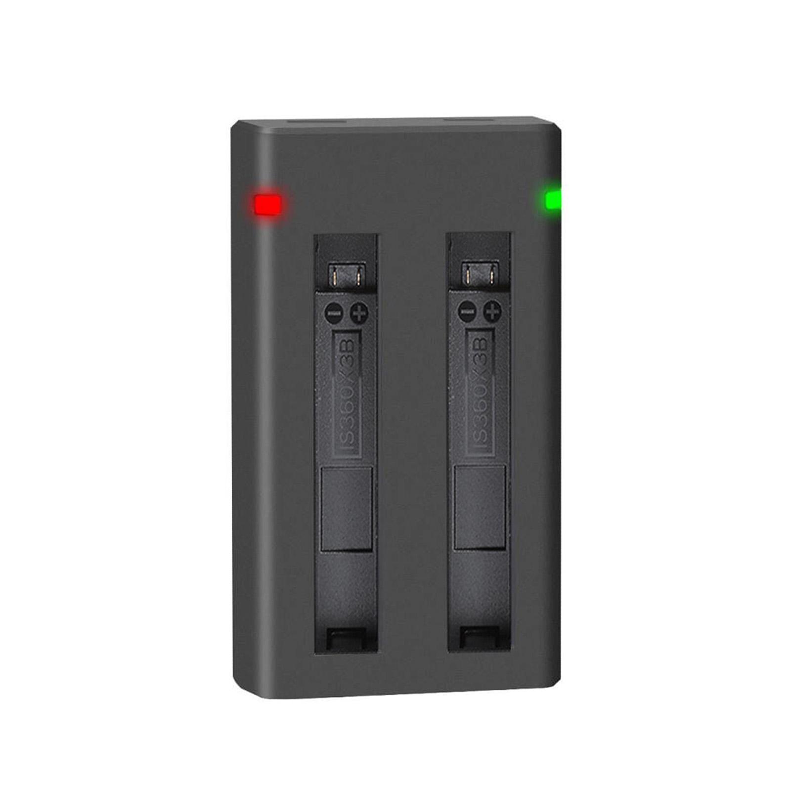 2 pin 2200mAh cho pin lithium có thể sạc lại Insta360 ONE X3 Insta 360 X3 máy ảnh toàn cảnh phụ kiện sạc nhanh Màu sắc: 2BatteryWithCharger
