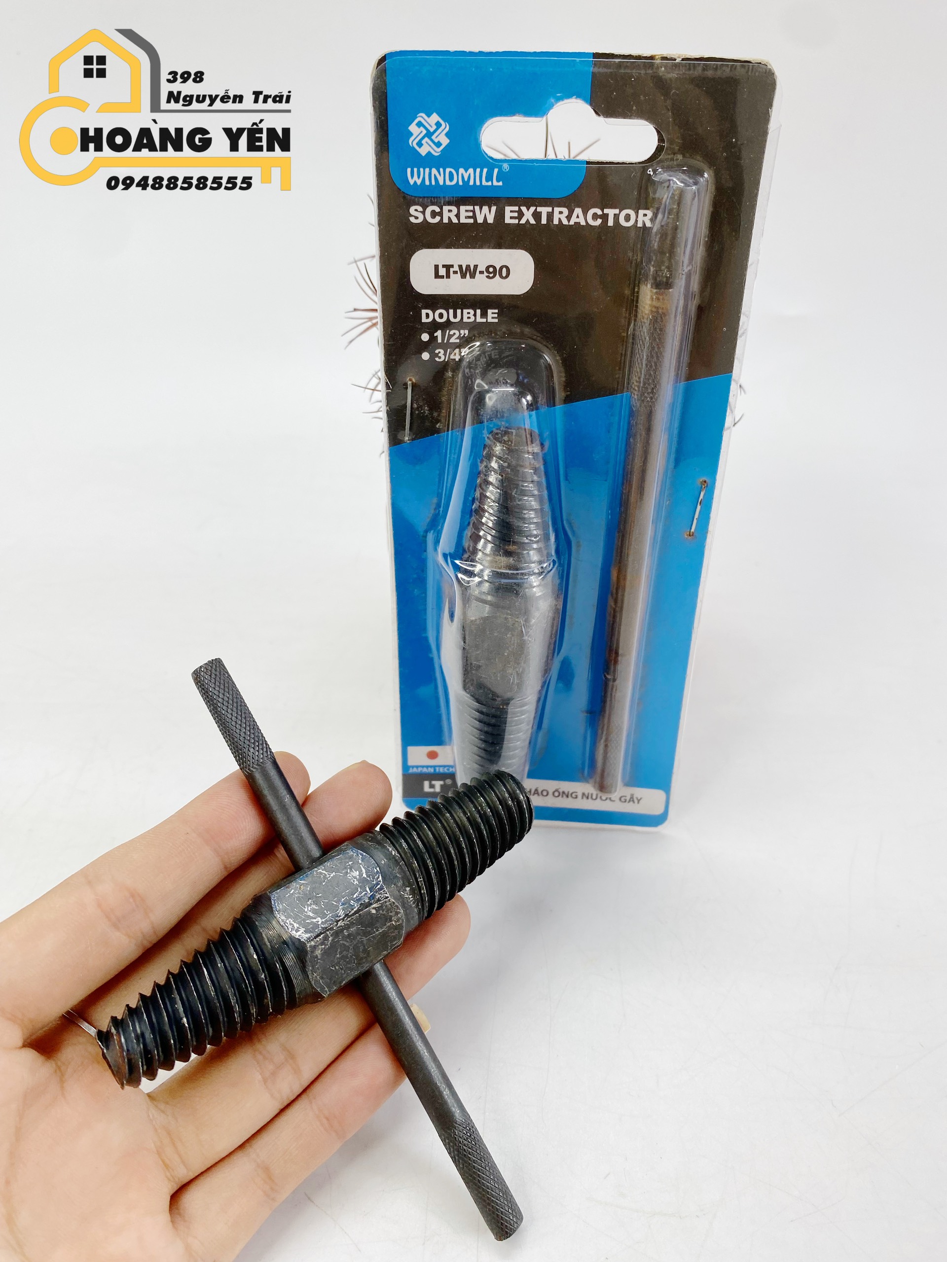 Mũi taro tháo ren ống nước bị gãy Đầu tháo ống nước gẫy LT-W-90 WINDMILL