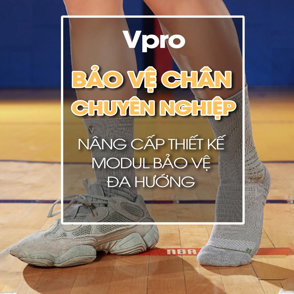 Tất bóng rổ cao cấp VEIDOORN - Công nghệ dệt 3D Knitted, Mềm Mại, Thoáng Khí - VT003