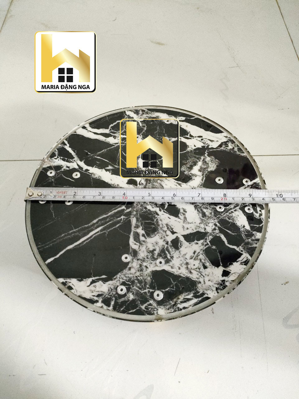 Đế để chậu cây , đế lót chậu cây , chân đế chậu cây có bánh xe , mặt đá hoa cương 25cmx25cm