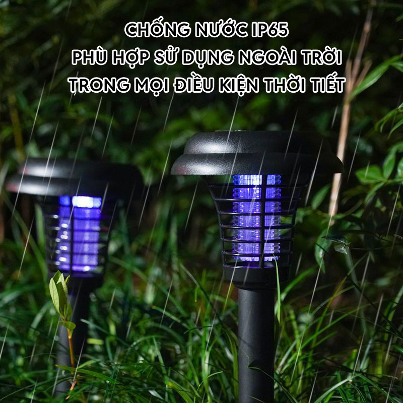 Đèn Bắt Muỗi Năng Lương Mặt Trời, Tự Động Bắt Muỗi Buổi Đêm, Hoạt Động 8-10 Tiếng - DA3065