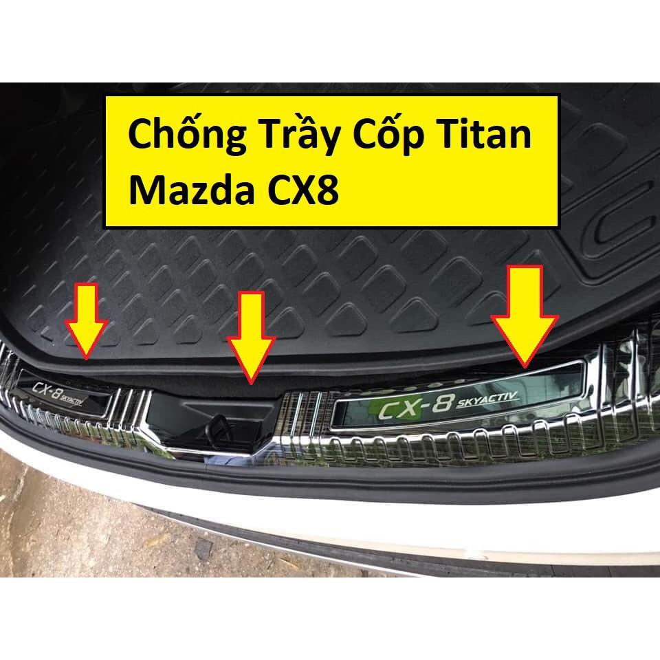Bộ Chống Trầy Cốp Mazda CX8 2023-2018 Vân Titan Cao Cấp