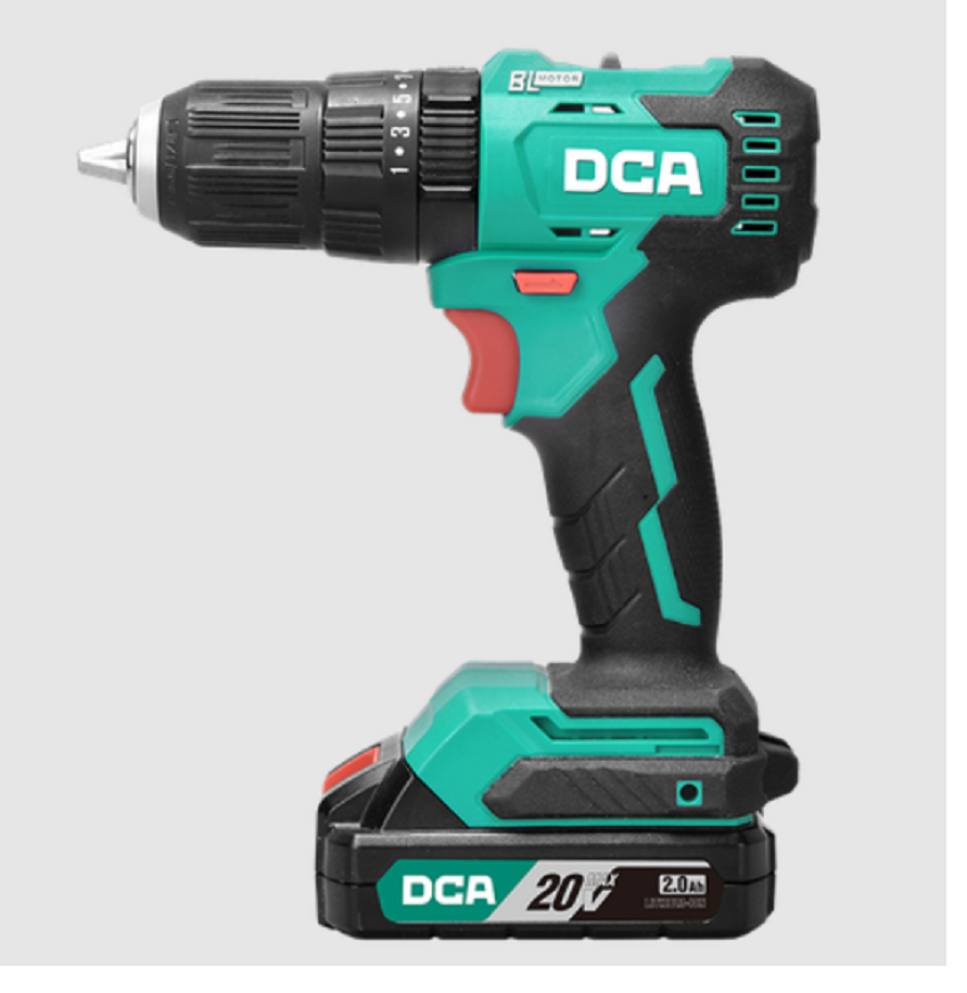 MÁY KHOAN KHÔNG CHỔI THAN DÙNG PIN 20V/2.0AHX1 DCA ADJZ2050DM - HÀNG CHÍNH HÃNG