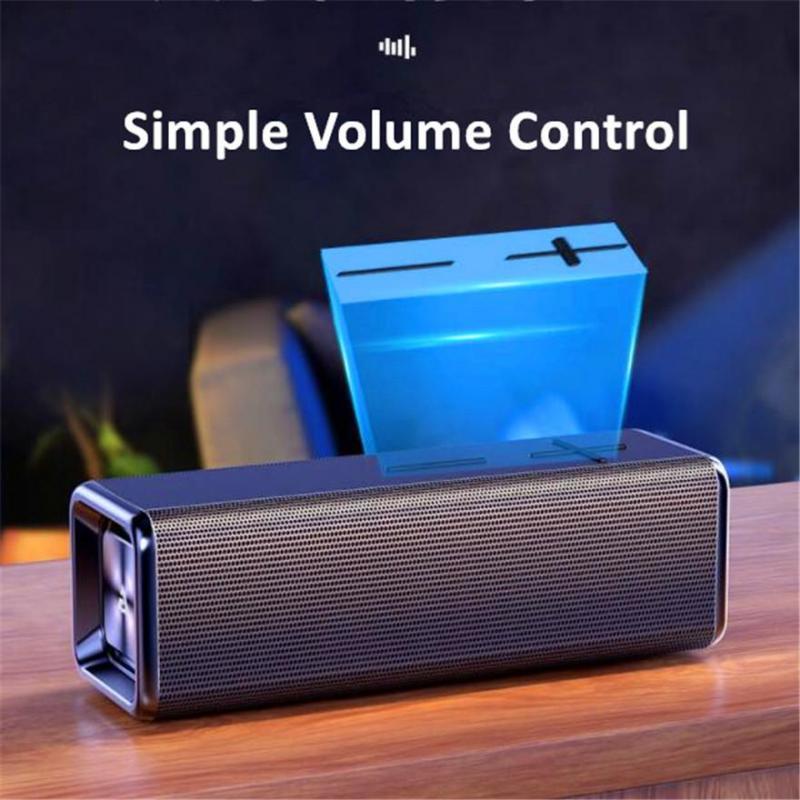 Portable 10W Bluetooth Subwoofer Speaker  Play for Party Outdoors Blue