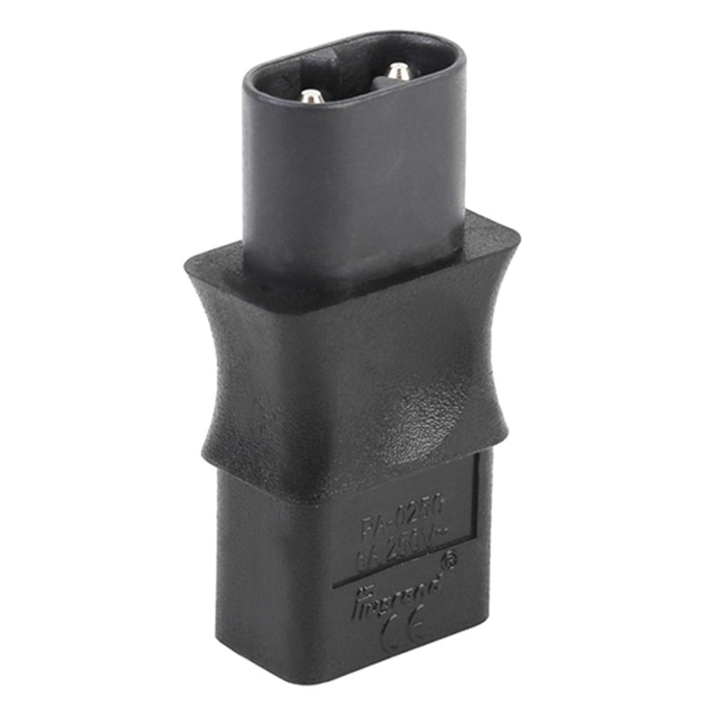 IEC 320 C8  Plug to C9 2 Pin  Connecter Adapter 6A /250V