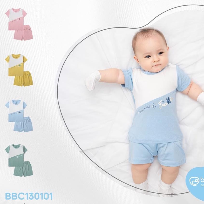 Bộ cộc tay Bamboo cotton Bu baby BBC130101 cho bé từ 6 tháng đến 4 tuổi