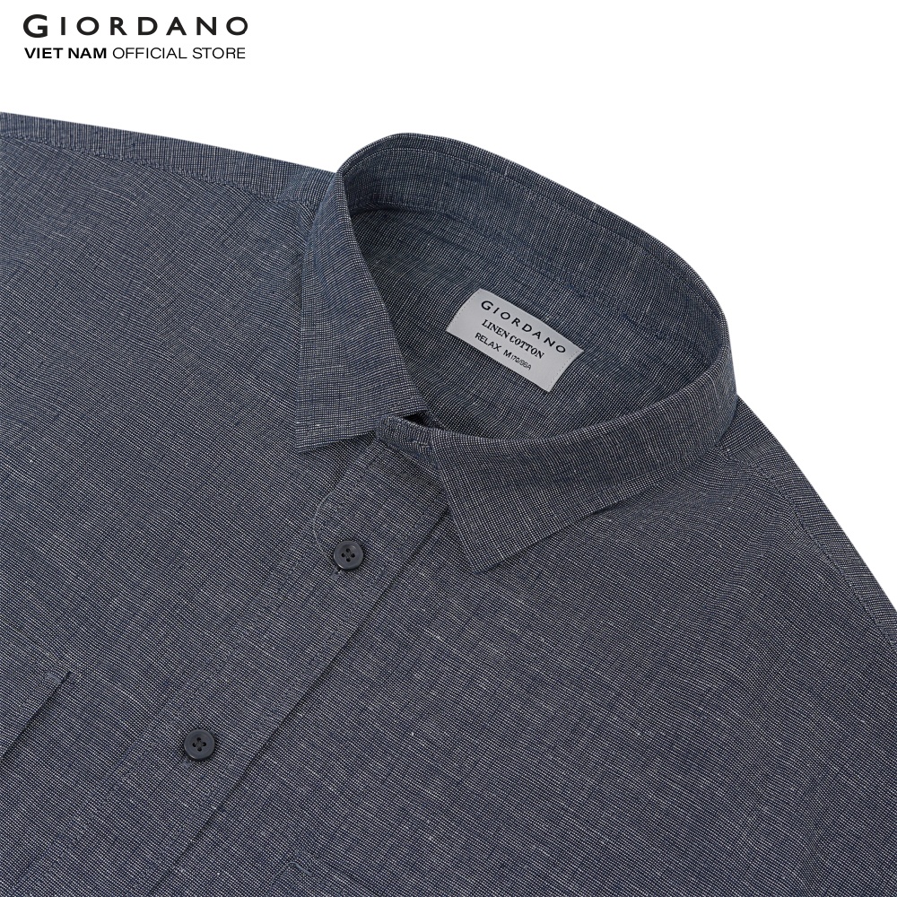 Áo Sơ Mi Nam Linen Ngắn Tay Giordano 01042208