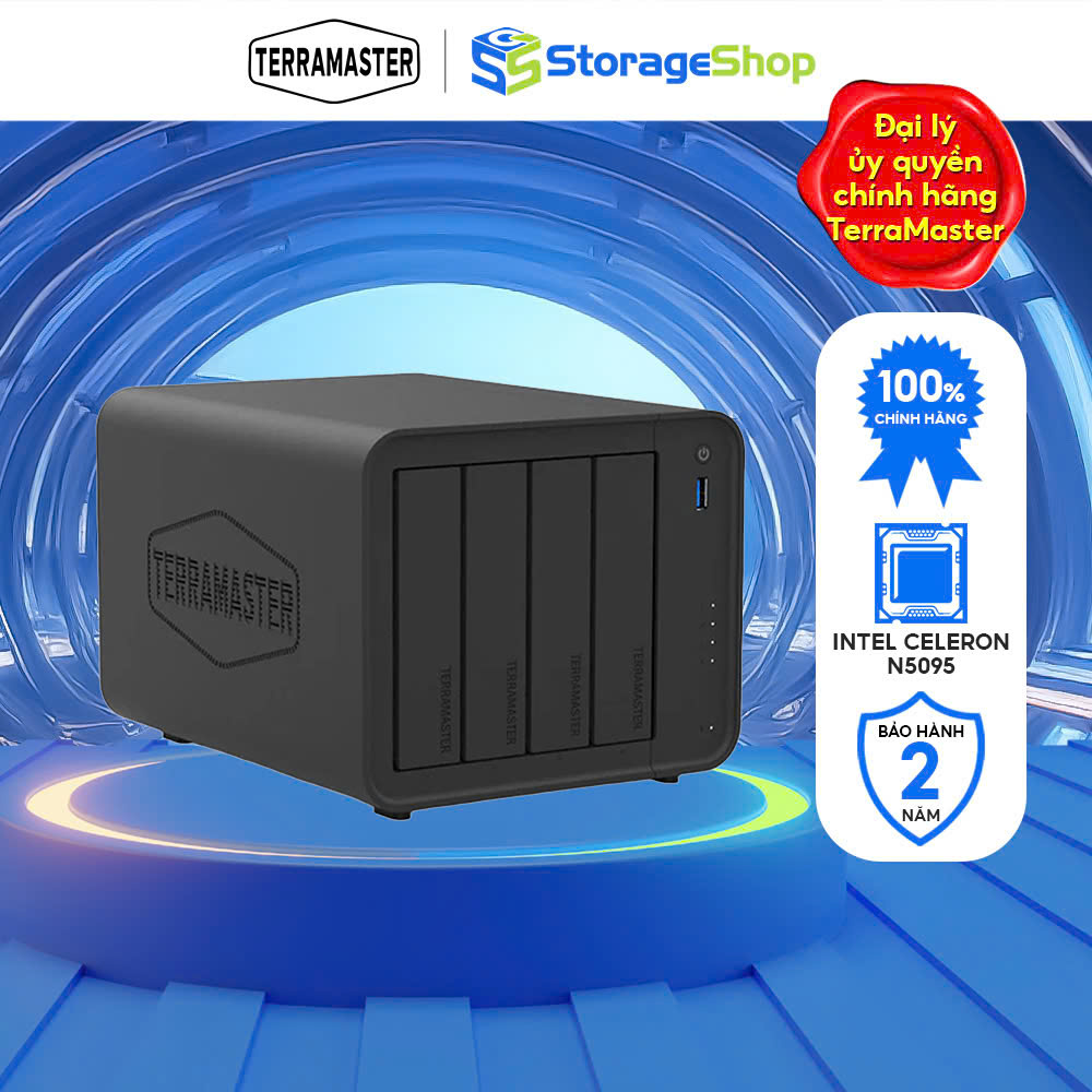 Combo Thiết bị lưu trữ mạng NAS TerraMaster F4-425 4-bay và Ổ Cứng HDD N300 Hàng Chính Hãng- Storage Shop