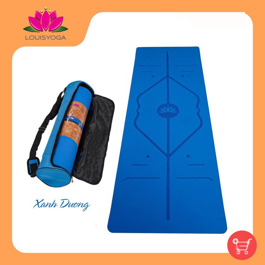 Thảm tập yoga gym định tuyến 8mm chất liệu TPT an toàn khi sử dụng dộ bám cao