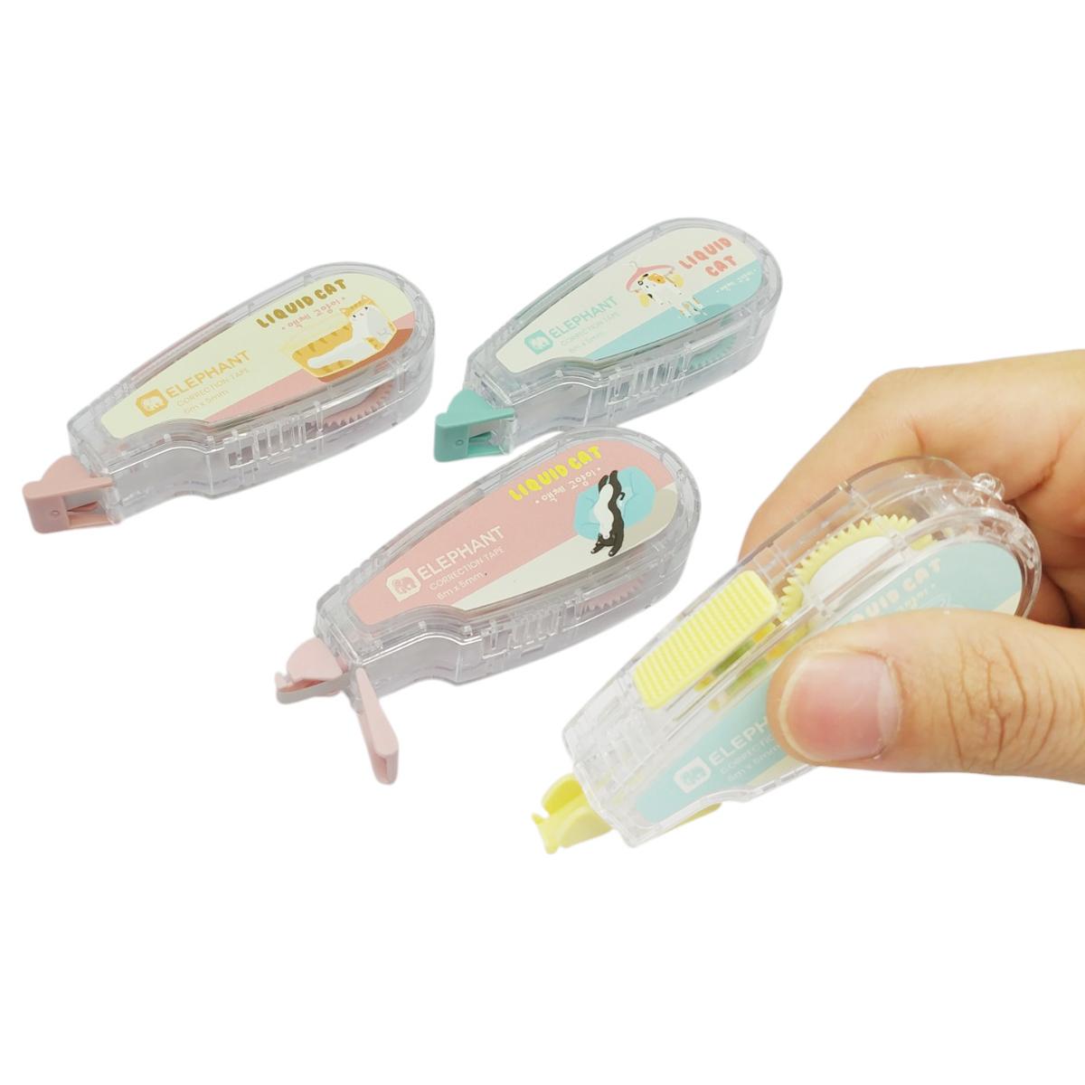 Xóa Kéo Liquid Cat - 6mm x 5m - Elephant (Mẫu Màu Giao Ngẫu Nhiên)