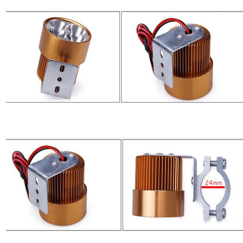 ️️ Đèn pha trợ sáng 4 LED dành cho xe mô tô, xe điện