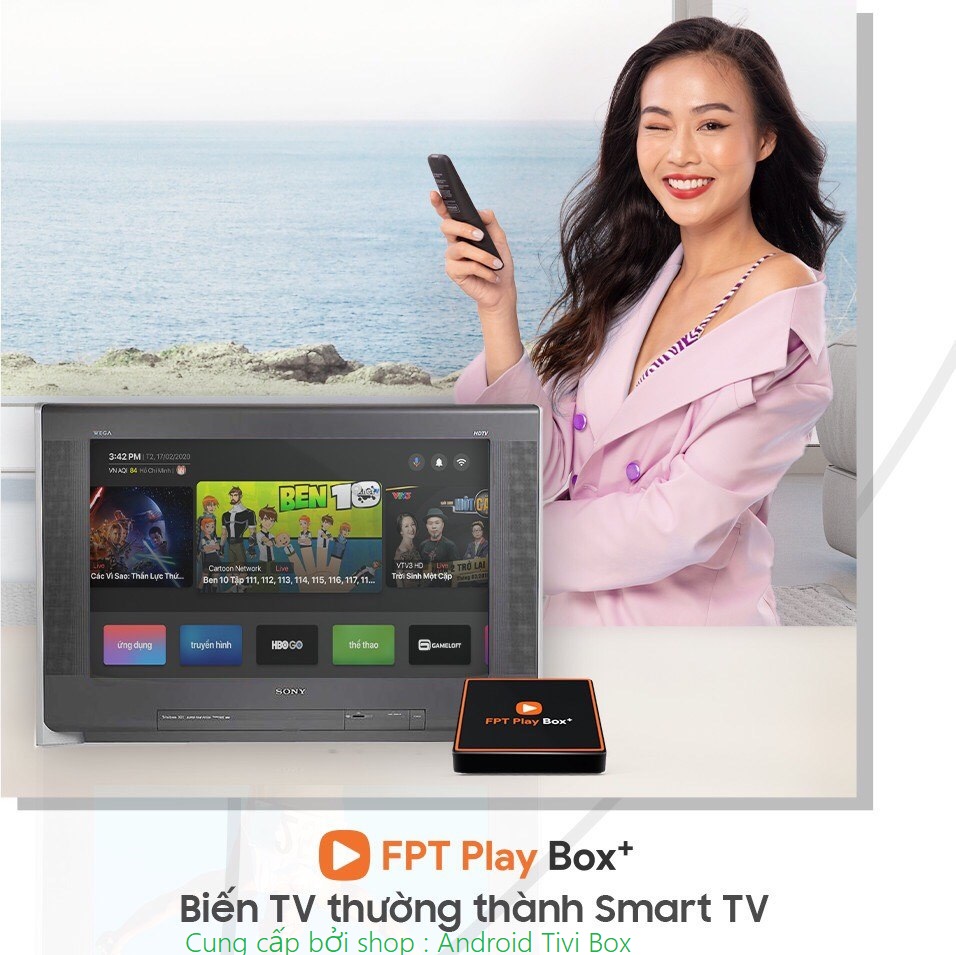 FPT Play Box 2020 plus 4K mã T550 Đầu thu Fpt box 2020 Smart box Fpt - Hàng Chính Hãng