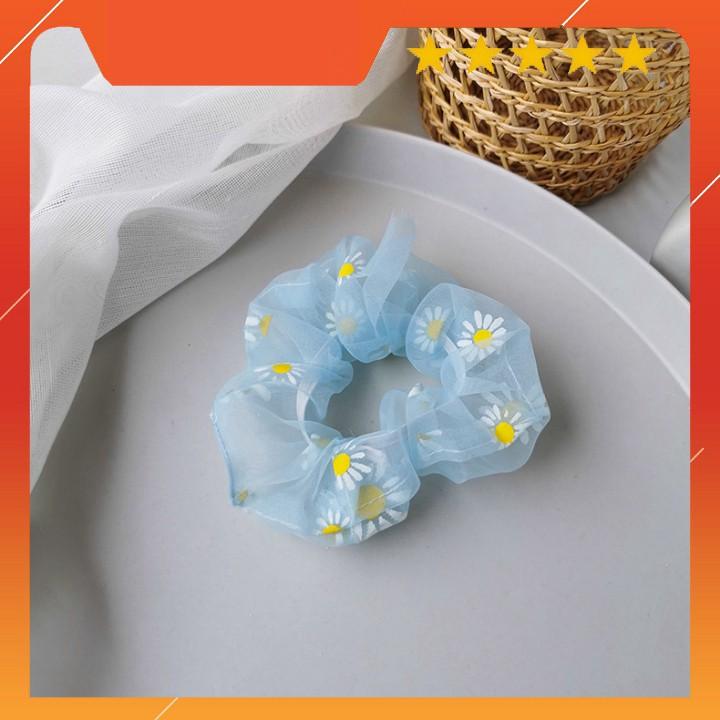 Dây Buộc Tóc Co Giãn Hình Hoa Cúc Thời Trang Hàn Quốc Cho Nữ