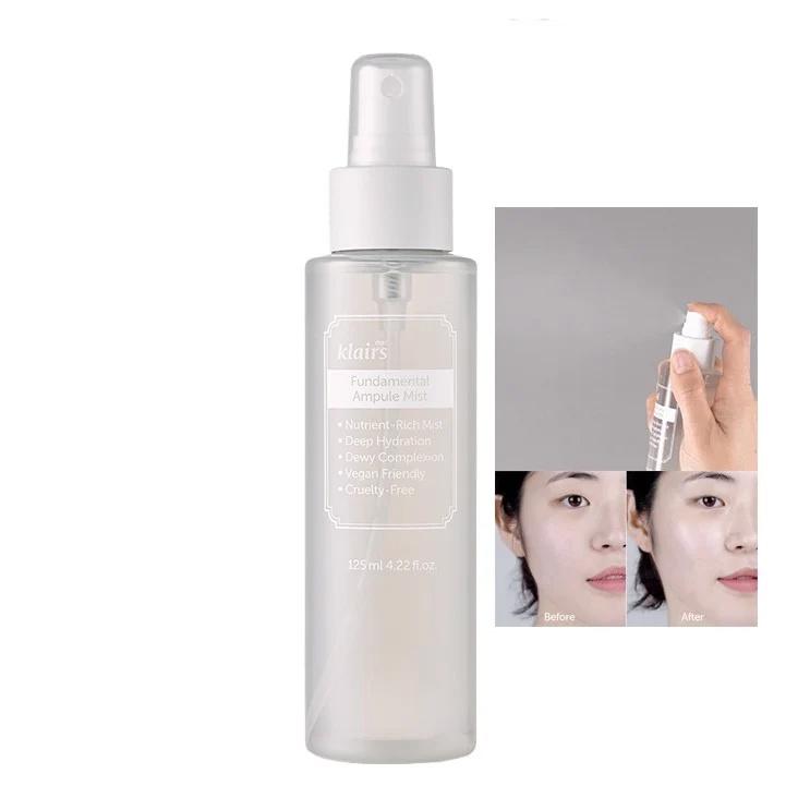 Xịt khoáng dưỡng ẩm, làm dịu da, chống Oxy hóa Klairs Fundamental Ampule Mist Hàn Quốc 125ml