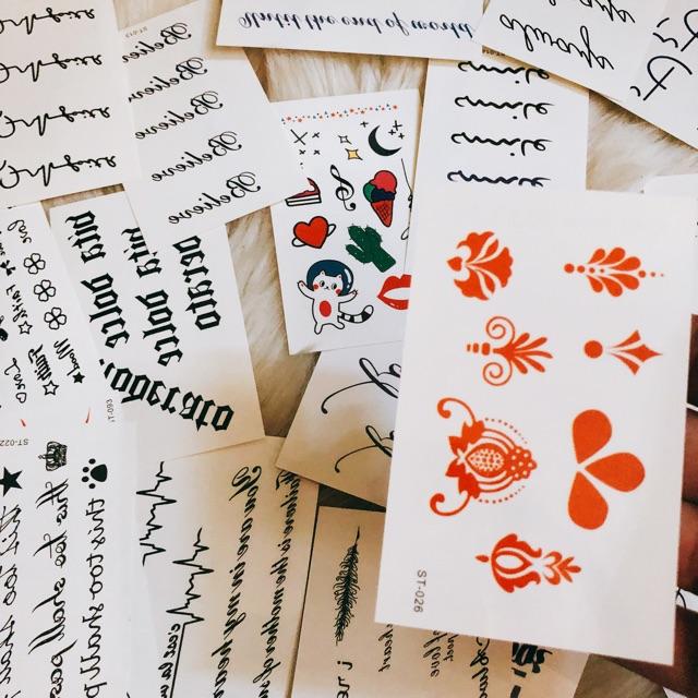 Set hình xăm 30 tấm - tattoo