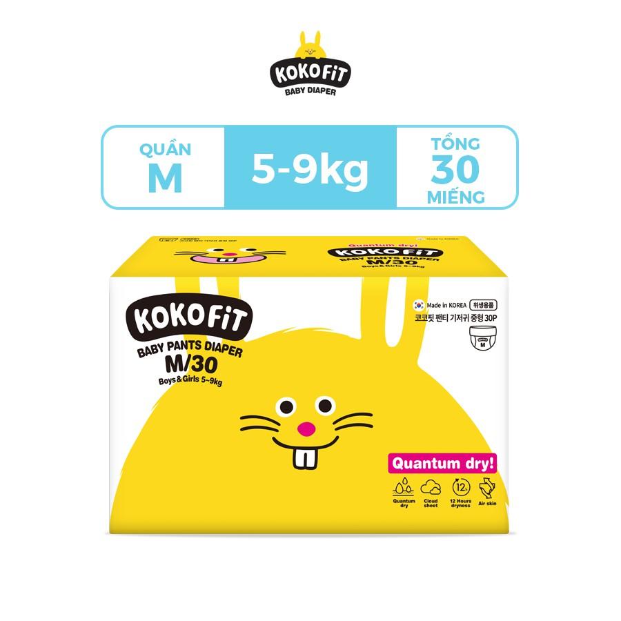 Tã Quần KOKOFiT Hàn Quốc Size M (Thỏ) 30 Miếng/Bịch Cho Bé Từ 5 - 9kg