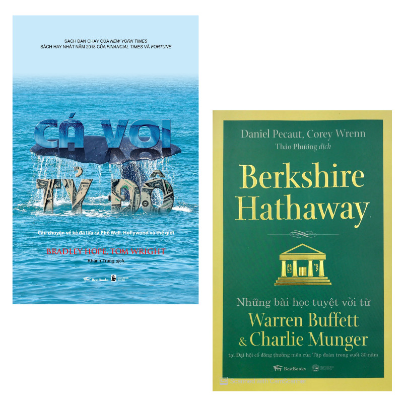 Combo Cá Voi Tỷ Đô Câu chuyện về kẻ đã lừa cả Phố Wall, Hollywood và thế giới  + Berkshire Hathaway: Những Bài Học Tuyệt Vời Từ Warren Buffett Và Charlie Munger Tại Đại Hội Cổ Đông Thường Niên Của Tập Đoàn Trong Suốt 30 Năm