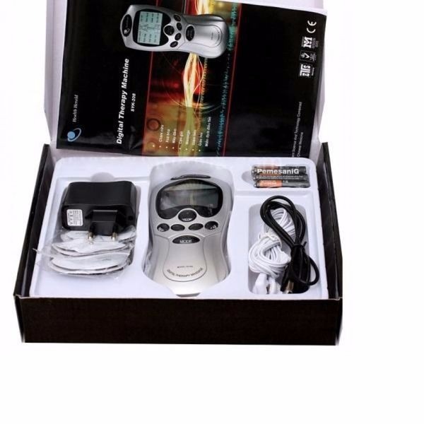 Máy châm cứu mini, Máy massage 4 miếng dán xung điện cầm tay - Thư giản lưng cổ vai gáy - Hàng Nhập Khẩu
